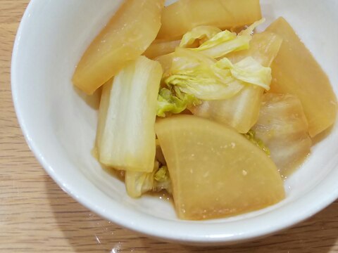大根と白菜の甘味噌煮